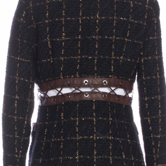 $$SOLD$$RARE $6700 CHANEL BLACK PLAID BLAZER JACKET FR42 - Picture 7 of 14